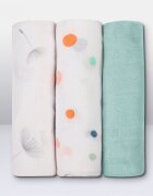 Lionelo Set 3 museline Dot din bambus 70x70 cm Multicolor