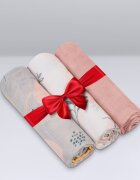 Lionelo Set 3 museline Leaf din bambus 70x70 cm Multicolor