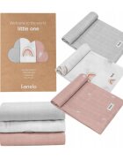 Lionelo Set 3 scutece multifunctionale Rainbow din bambus 70x70 cm multicolor