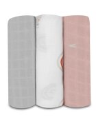 Lionelo Set 3 scutece multifunctionale Rainbow din bambus 70x70 cm multicolor