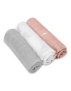 Lionelo Set 3 scutece multifunctionale Rainbow din bambus 70x70 cm multicolor