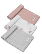 Lionelo Set 3 scutece multifunctionale Rainbow din bambus 70x70 cm multicolor