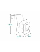 Lionelo Suport universal pentru biberonpahar si telefon Ove Cu sistem de rotire 360 Negru