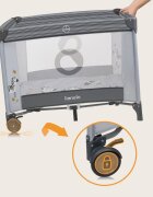 Lionelo Tarc de joaca copii Bonnie 100 x 100 cm gri deschis
