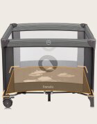 Lionelo Tarc de joaca copii Bonnie 100 x 100 cm gri inchis