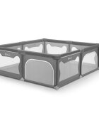 Lionelo Tarc de joaca copii Willow XL 180x200 cm pliere compacta gri