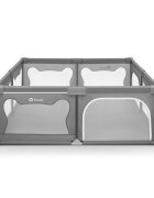 Lionelo Tarc de joaca copii Willow XL 180x200 cm pliere compacta gri