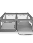 Lionelo Tarc de joaca copii Willow XL 180x200 cm pliere compacta gri