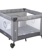 Lionelo Tarc de joaca Lene cu roti 100 x 100 cm Grey Scandi