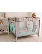 Lionelo Tarc de joaca Lene cu roti 100 x 100 cm Grey Scandi