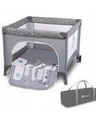 Lionelo Tarc de joaca Lene cu roti 100 x 100 cm Grey Scandi