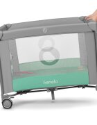 Lionelo Tarc de joaca pliabil cu roti si inchidere laterala verde