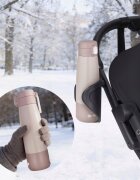 Lionelo Termos inteligent cu incalzire ThermUp Bottle Roz nude mentine temperatura constructie vidata cu 5 straturi capacitate 350 ml USB-C 5 setari de temperatura 37-55C