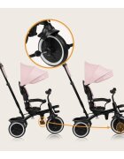 Lionelo Tricicleta pentru copii Berry Roz 2 in 1 multifunctionala rotire 360 grade functie de roata libera utilizare pana la 5 ani constructie din otel conform cu standardul EN71