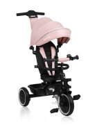 Lionelo Tricicleta pentru copii Berry Roz 2 in 1 multifunctionala rotire 360 grade functie de roata libera utilizare pana la 5 ani constructie din otel conform cu standardul EN71