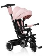 Lionelo Tricicleta pentru copii Berry Roz 2 in 1 multifunctionala rotire 360 grade functie de roata libera utilizare pana la 5 ani constructie din otel conform cu standardul EN71