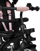 Lionelo Tricicleta pentru copii Berry Roz 2 in 1 multifunctionala rotire 360 grade functie de roata libera utilizare pana la 5 ani constructie din otel conform cu standardul EN71