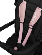 Lionelo Tricicleta pentru copii Berry Roz 2 in 1 multifunctionala rotire 360 grade functie de roata libera utilizare pana la 5 ani constructie din otel conform cu standardul EN71