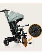 Lionelo Tricicleta pentru copii Berry Verde 2 in 1 multifunctionala rotire 360 grade functie de roata libera utilizare pana la 5 ani constructie din otel conform cu standardul EN71
