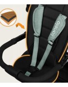 Lionelo Tricicleta pentru copii Berry Verde 2 in 1 multifunctionala rotire 360 grade functie de roata libera utilizare pana la 5 ani constructie din otel conform cu standardul EN71