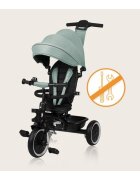 Lionelo Tricicleta pentru copii Berry Verde 2 in 1 multifunctionala rotire 360 grade functie de roata libera utilizare pana la 5 ani constructie din otel conform cu standardul EN71