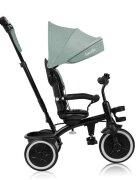 Lionelo Tricicleta pentru copii Berry Verde 2 in 1 multifunctionala rotire 360 grade functie de roata libera utilizare pana la 5 ani constructie din otel conform cu standardul EN71