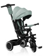 Lionelo Tricicleta pentru copii Berry Verde 2 in 1 multifunctionala rotire 360 grade functie de roata libera utilizare pana la 5 ani constructie din otel conform cu standardul EN71