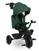 Lionelo Tricicleta pentru copii Kori Green cu scaun reversibil rotire 360 grade ultrapliabila suport de picioare control al directiei scaun reversibil conform cu standardul european de securitate EN71
