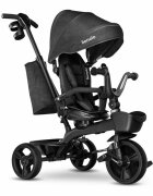 Lionelo Tricicleta pentru copii Kori Grey Stone cu scaun reversibil rotire 360 grade ultrapliabila suport de picioare control al directiei conform cu standardul european de securitate EN71
