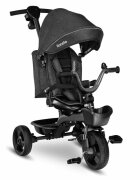 Lionelo Tricicleta pentru copii Kori Grey Stone cu scaun reversibil rotire 360 grade ultrapliabila suport de picioare control al directiei conform cu standardul european de securitate EN71