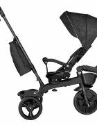 Lionelo Tricicleta pentru copii Kori Grey Stone cu scaun reversibil rotire 360 grade ultrapliabila suport de picioare control al directiei conform cu standardul european de securitate EN71