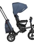 Lionelo Tricicleta pentru copii Tris Albastru Ultrapliabila Multifunctionala Mecanism de pedalare libera Suport picioare Control al directiei Scaun reversibil Rotire 360 grade Conform cu standardul european de securitate EN71
