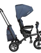 Lionelo Tricicleta pentru copii Tris Albastru Ultrapliabila Multifunctionala Mecanism de pedalare libera Suport picioare Control al directiei Scaun reversibil Rotire 360 grade Conform cu standardul european de securitate EN71