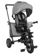 Lionelo Tricicleta pentru copii Tris Gri Ultrapliabila Multifunctionala Mecanism de pedalare libera Suport picioare Control al directiei Scaun reversibil Rotire 360 grade Conform cu standardul european de securitate EN71