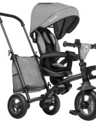 Lionelo Tricicleta pentru copii Tris Gri Ultrapliabila Multifunctionala Mecanism de pedalare libera Suport picioare Control al directiei Scaun reversibil Rotire 360 grade Conform cu standardul european de securitate EN71