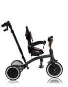 Lionelo Tricicleta pentru copii Tris Plus Bej Ultrapliabila Multifunctionala Pana la 25 kg Inclinare spatar in fata si in spate Suport picioare Control al directiei Scaun reversibil Rotire 360 grade Conform cu EN71