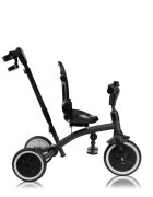 Lionelo Tricicleta pentru copii Tris Plus Gri Ultrapliabila Multifunctionala Pana la 25 kg Inclinare spatar in fata si in spate Suport picioare Control al directiei Scaun reversibil Rotire 360 grade Conform cu EN71