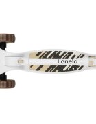 Lionelo Trotineta Franky bej 3 roti cu LED multifunctionala pliabila scaun reglabil si detasabil ghidon reglabil greutate suportata 50 kg