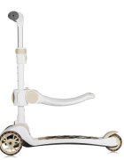 Lionelo Trotineta Franky bej 3 roti cu LED multifunctionala pliabila scaun reglabil si detasabil ghidon reglabil greutate suportata 50 kg