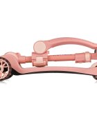 Lionelo Trotineta Franky roz cu 3 roti LED multifunctionala pliabila scaun reglabil si detasabil ghidon reglabil greutate suportata 50 kg