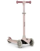 Lionelo Trotineta pentru copii Jessy Roz cu 3 roti LED ghidon reglabil pliabila platforma antiderapanta greutate suportata 50 kg