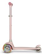 Lionelo Trotineta pentru copii Jessy Roz cu 3 roti LED ghidon reglabil pliabila platforma antiderapanta greutate suportata 50 kg