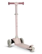 Lionelo Trotineta pentru copii Jessy Roz cu 3 roti LED ghidon reglabil pliabila platforma antiderapanta greutate suportata 50 kg