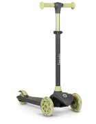 Lionelo Trotineta pentru copii Jessy Verde cu 3 roti LED ghidon reglabil pliabila platforma antiderapanta greutate suportata 50 kg