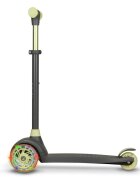 Lionelo Trotineta pentru copii Jessy Verde cu 3 roti LED ghidon reglabil pliabila platforma antiderapanta greutate suportata 50 kg