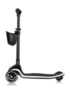 Lionelo Trotineta pentru copii Mey Negru ultrapliabila cu lumini si cosulet maner ajustabil pe inaltime 3 ani+ pana la 50 kg ultra usor 2.8 kg conform cu standardul EN71-123 certificata Intertek