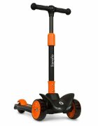 Lionelo Trotineta Timy PortocaliuNegru cu 3 roti LED ghidon reglabil pliabila platforma antiderapanta greutate suportata 50 kg varsta 3 ani+