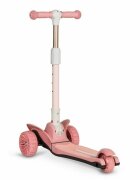 Lionelo Trotineta Timy Roz cu 3 roti LED ghidon reglabil pliabila platforma antiderapanta greutate suportata 50 kg varsta 3 ani+