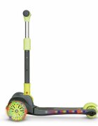 Lionelo Trotineta Timy Verde cu 3 roti LED ghidon reglabil pliabila platforma antiderapanta greutate suportata 50 kg varsta 3 ani+