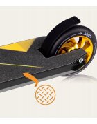 Lionelo Trotineta Whizz pentru acrobatii galbennegru platforma antiderapanta sistem de compresie IHC 9 20 - 100 kg